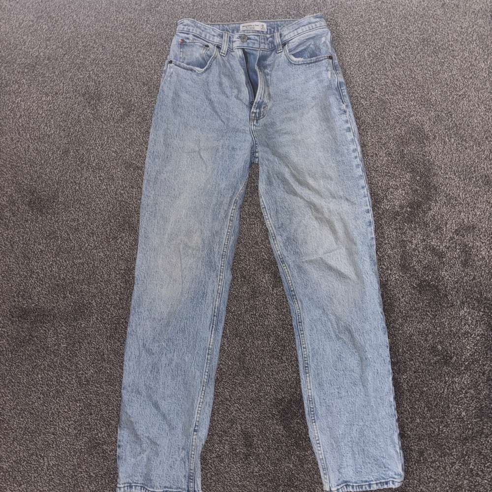 Abercrombie & Fitch Light Blue Straight Leg Jeans